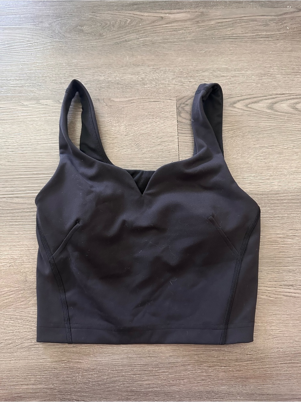Lululemon Black Cropped Active Tank Top
